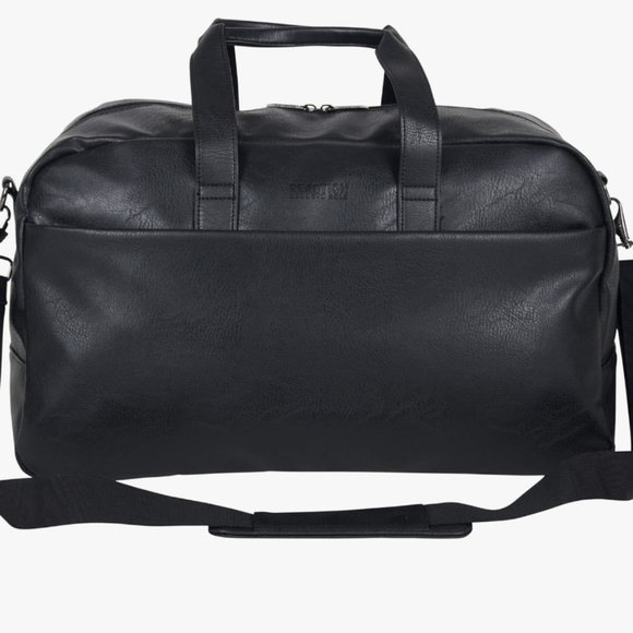 Kenneth Cole REACTION Port Stanley Duffel Pebbled Vegan Leather Carry on… - Picture 8 of 10